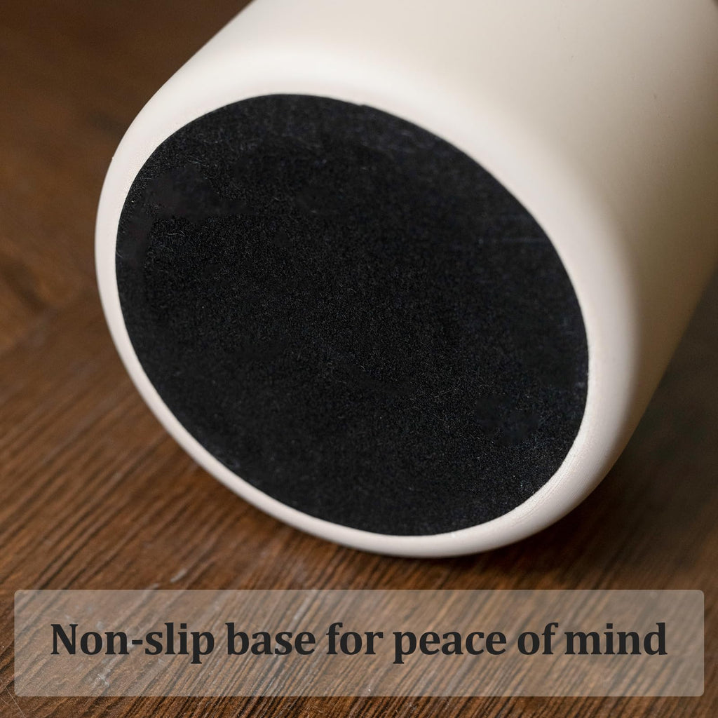 TBOHCRAFED Ceramic Flower Vase Set of 3, Fake Flowers in Vase for Centerpieces with 8 Artificial Autumn Chrysanthemums Artificial